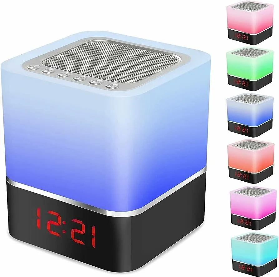 LAMPARA/ RELOJ/ DESPERTADOR MINI-HIFI S8 MULTICOLOR SUONO