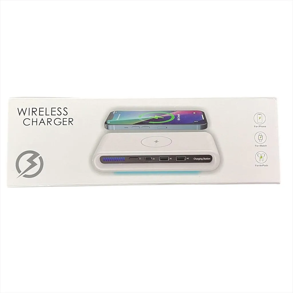 CARGADOR INALAMBRICO C/ ENTRADAS USB miniatura 3
