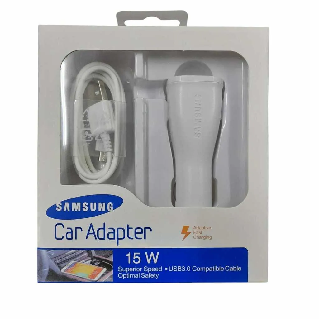 CARGADOR PARA AUTO SAMSUNG C/ CABLE USB V8 miniatura 2