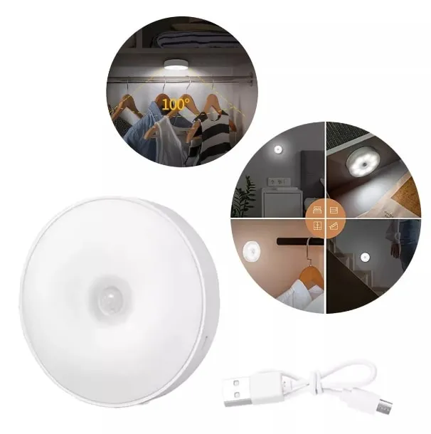 LUZ LED RECARGABLE CON SENSOR DE MOVIMIENTO
