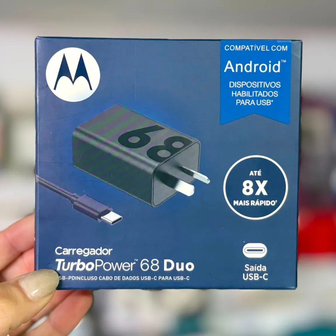 CARGADOR MOTOROLA 68W TURBO POWER ORIGINAL