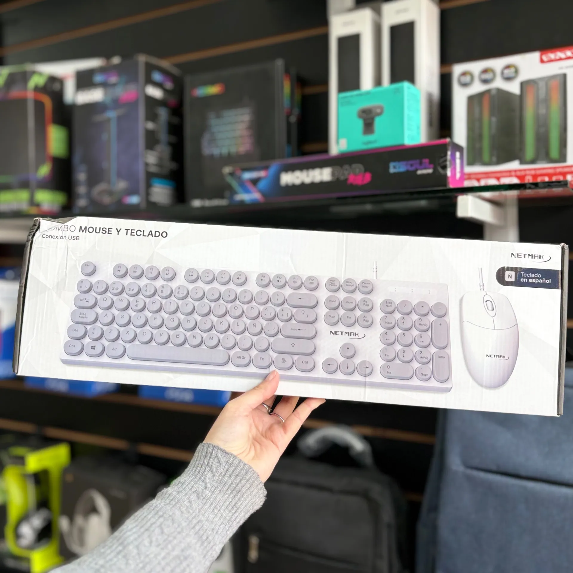TECLADO + MOUSE USB NM-KB258