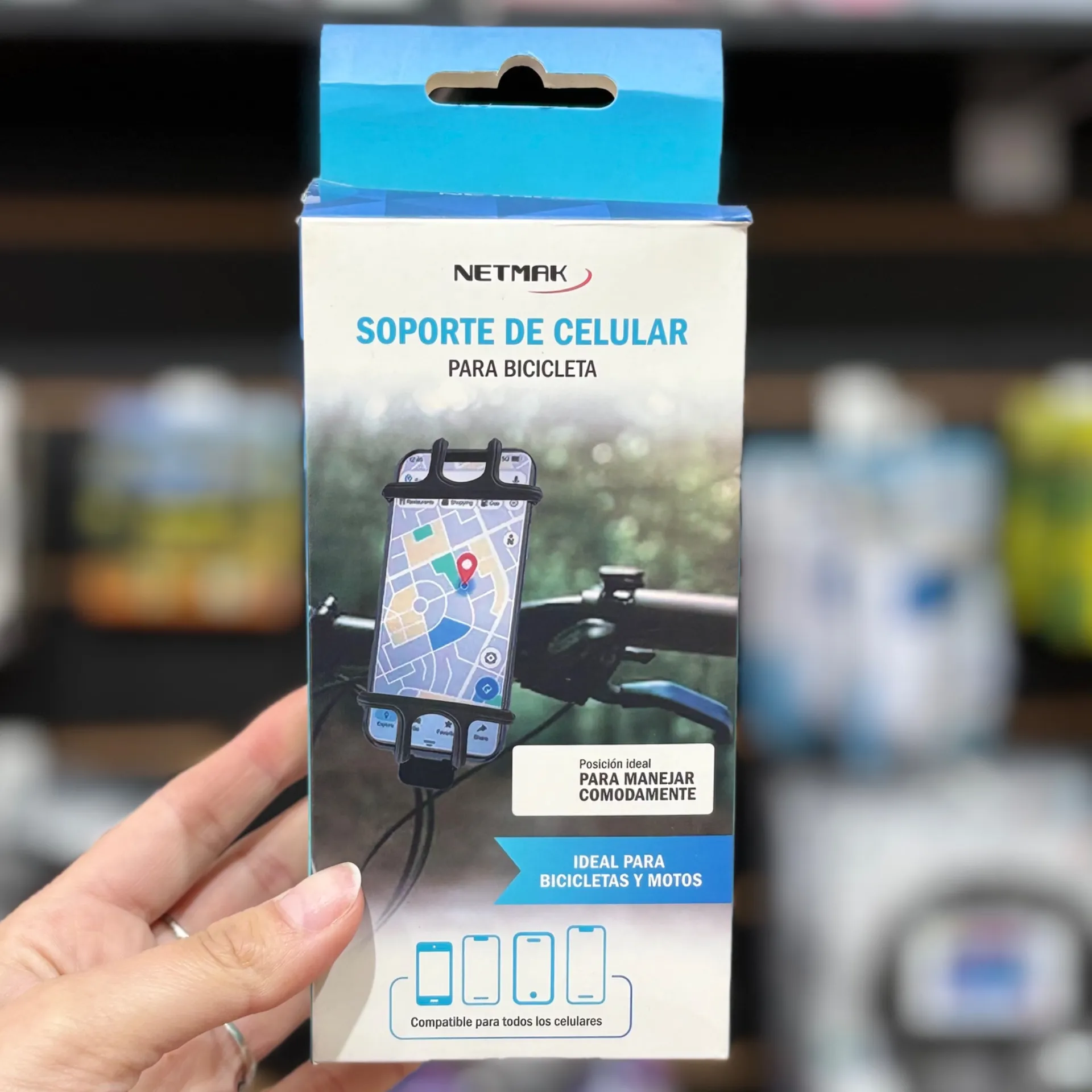 SOPORTE DE CELULAR PARA BICICLETA NETMAK HC-34