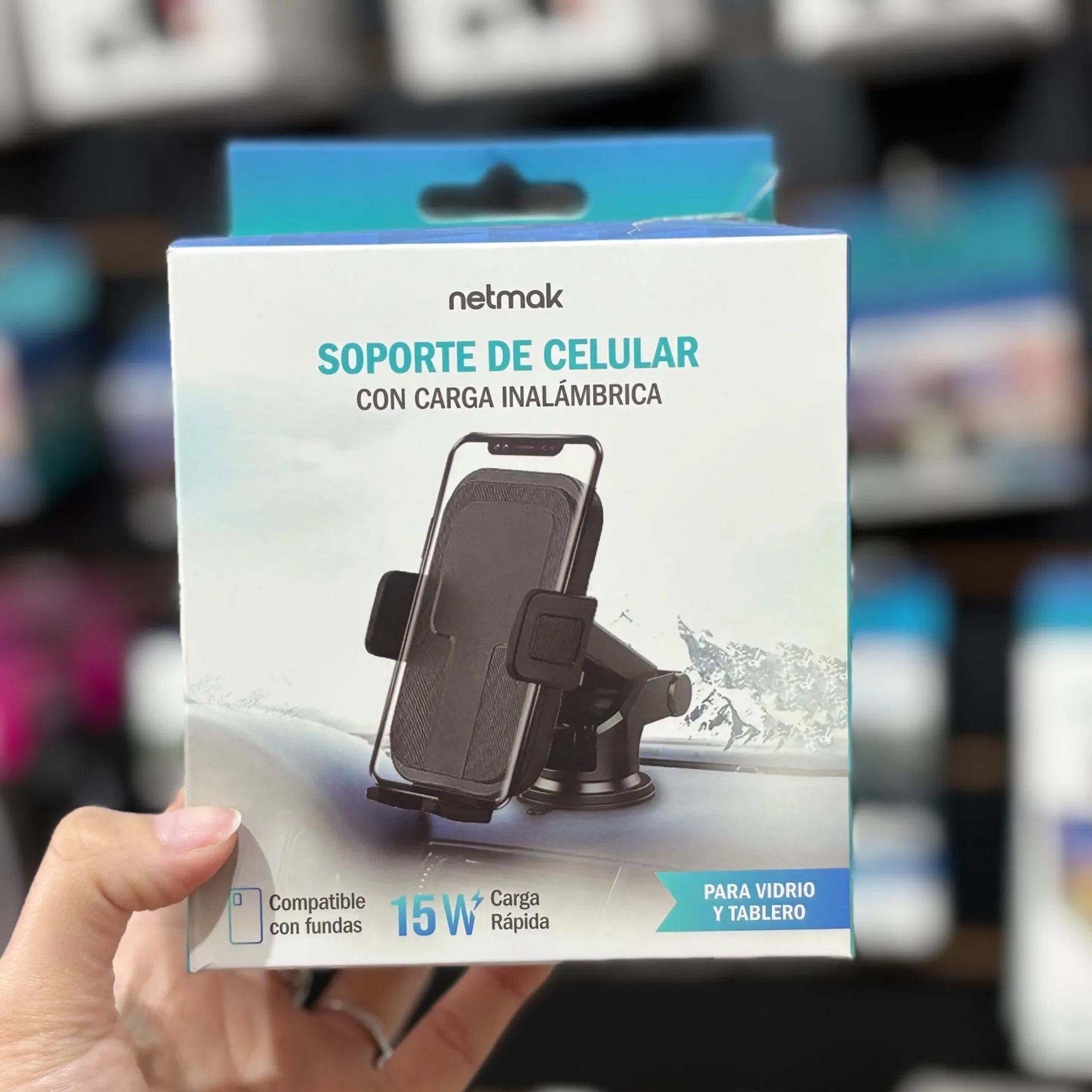 SOPORTE PARA CELULAR CON CARGA INALAMBRICA NM-HC42