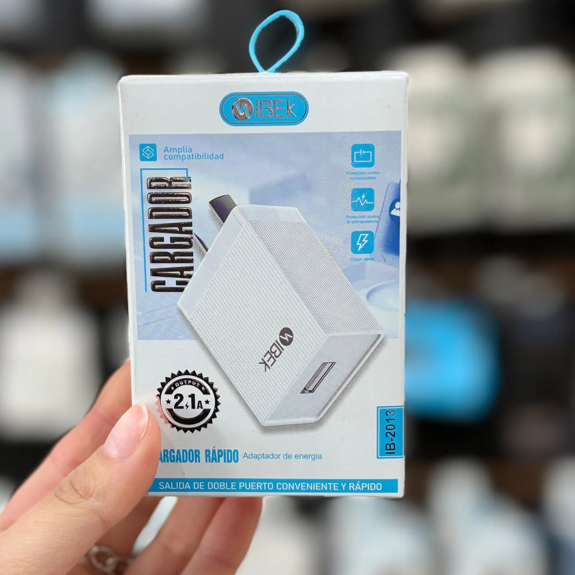 CARGADOR CABEZAL USB 2A IBEK 2013