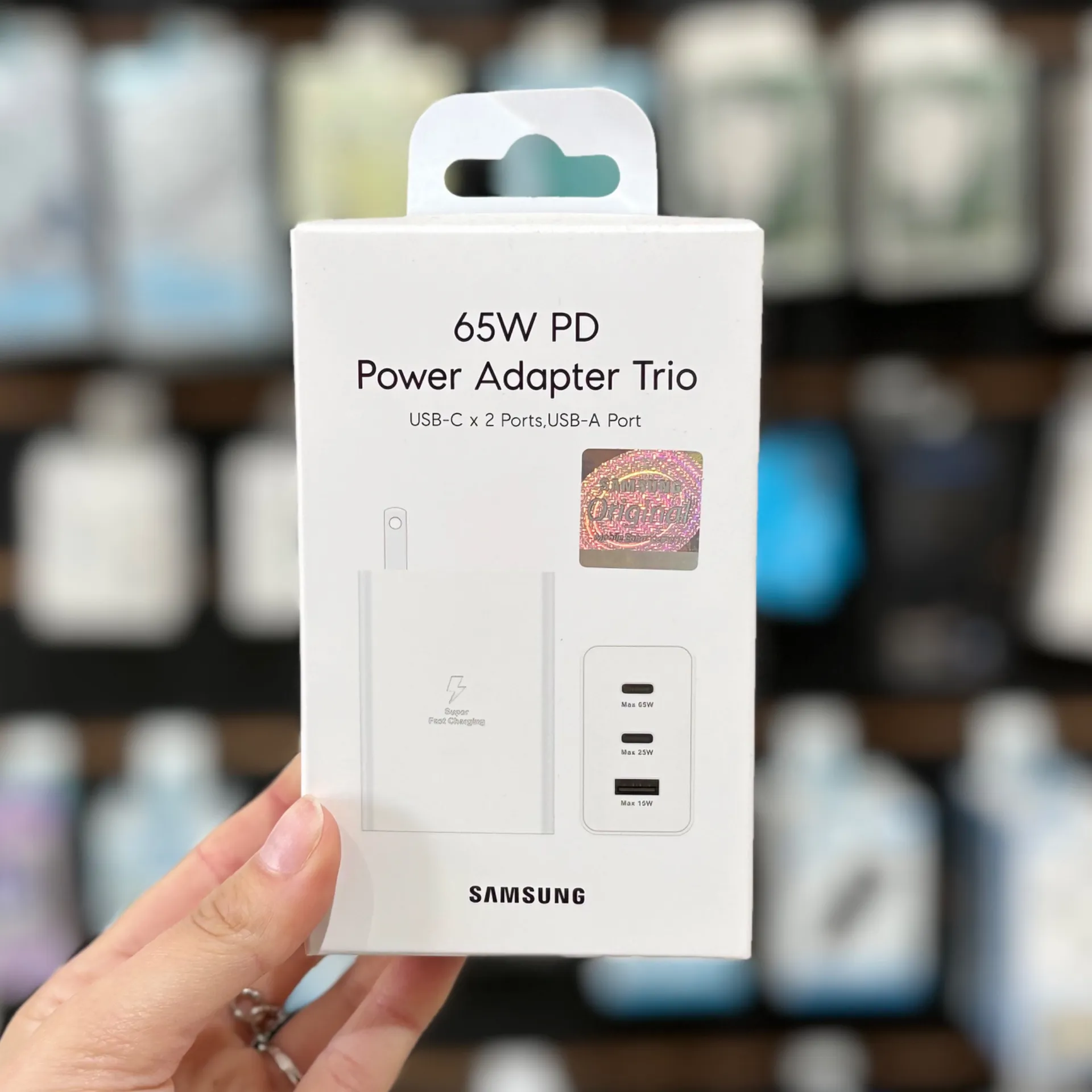 CARGADOR CABEZAL SAMSUNG 65W PD CALIDAD ORIGINAL