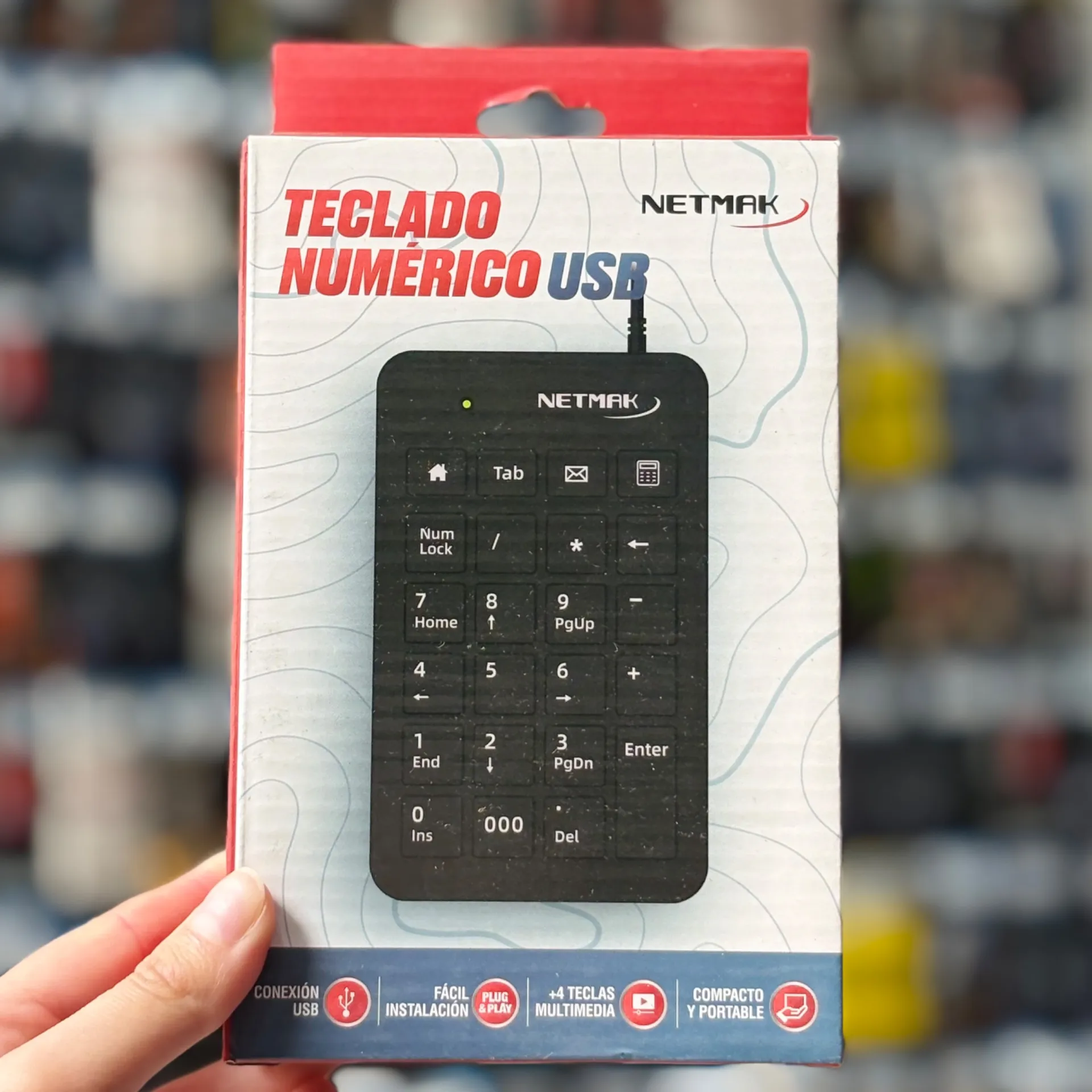 TECLADO NUMERICO NETMAK KB250